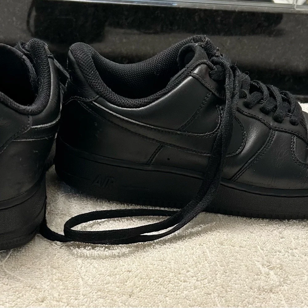 Size 9.5 Nike Court Vision Low Triple Black